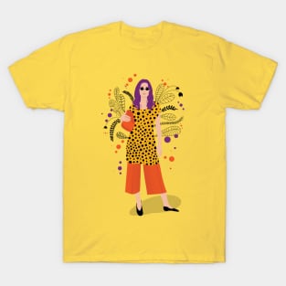 Trendy flower lady T-Shirt